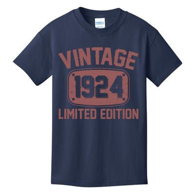 Vintage 1924 Limited Edition 100th Birthday Kids T-Shirt