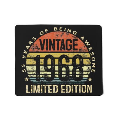 Vintage 1968 Limited Edition 55 Year Old Gifts 55th Birthday Mousepad