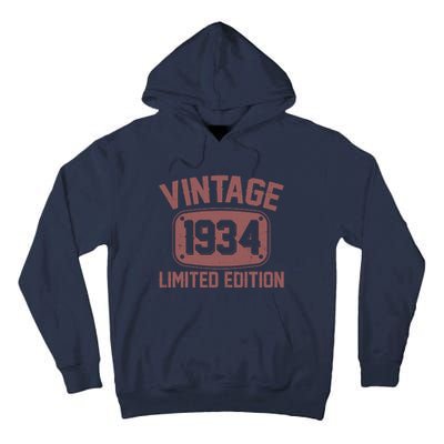 Vintage 1934 Limited Edition 90th Birthday Tall Hoodie