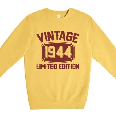 Vintage 1944 Limited Edition 80th Birthday Premium Crewneck Sweatshirt