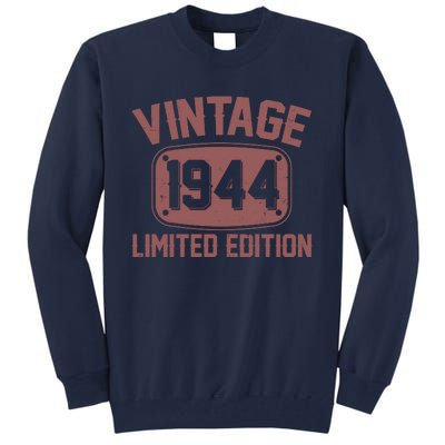 Vintage 1944 Limited Edition 80th Birthday Tall Sweatshirt