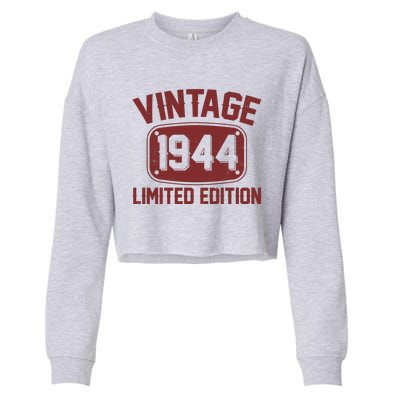 Vintage 1944 Limited Edition 80th Birthday Cropped Pullover Crew