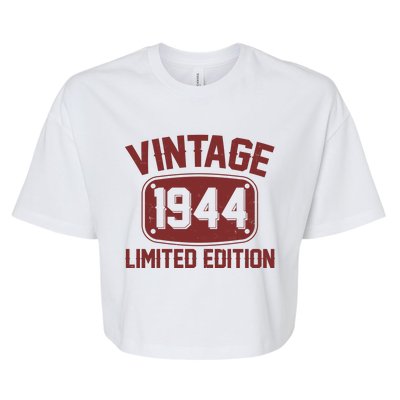 Vintage 1944 Limited Edition 80th Birthday Bella+Canvas Jersey Crop Tee