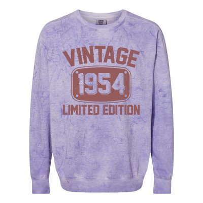 Vintage 1954 Limited Edition 70th Birthday Colorblast Crewneck Sweatshirt