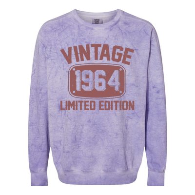 Vintage 1964 Limited Edition 60th Birthday Colorblast Crewneck Sweatshirt