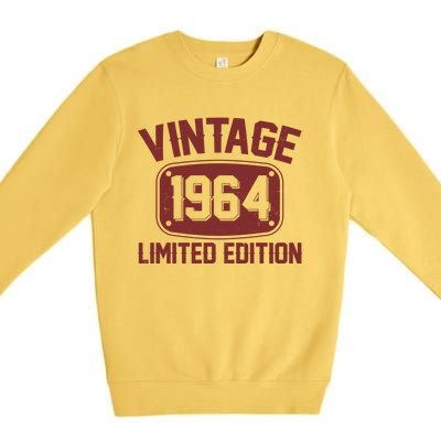 Vintage 1964 Limited Edition 60th Birthday Premium Crewneck Sweatshirt