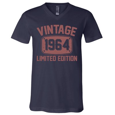 Vintage 1964 Limited Edition 60th Birthday V-Neck T-Shirt