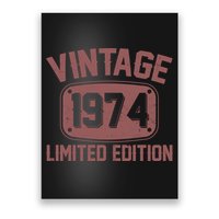 Vintage 1974 Limited Edition 50th Birthday Poster