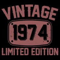 Vintage 1974 Limited Edition 50th Birthday Poster