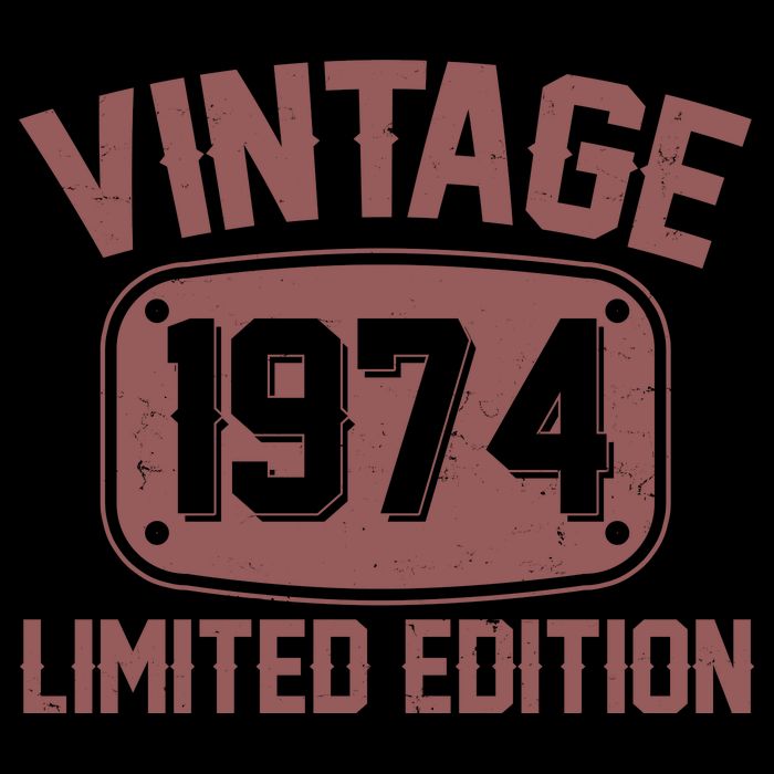 Vintage 1974 Limited Edition 50th Birthday Poster