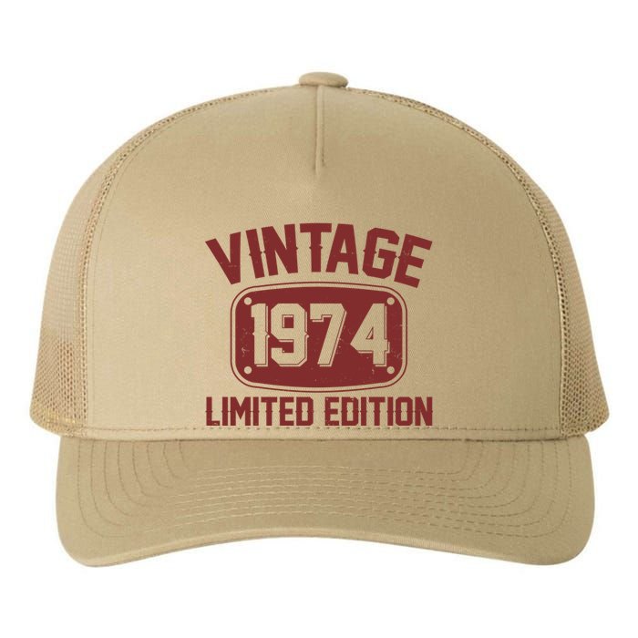 Vintage 1974 Limited Edition 50th Birthday Yupoong Adult 5-Panel Trucker Hat