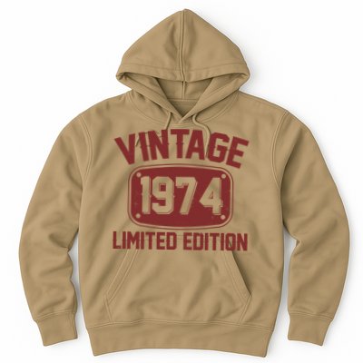 Vintage 1974 Limited Edition 50th Birthday Hoodie