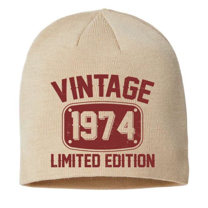 Vintage 1974 Limited Edition 50th Birthday Sustainable Beanie