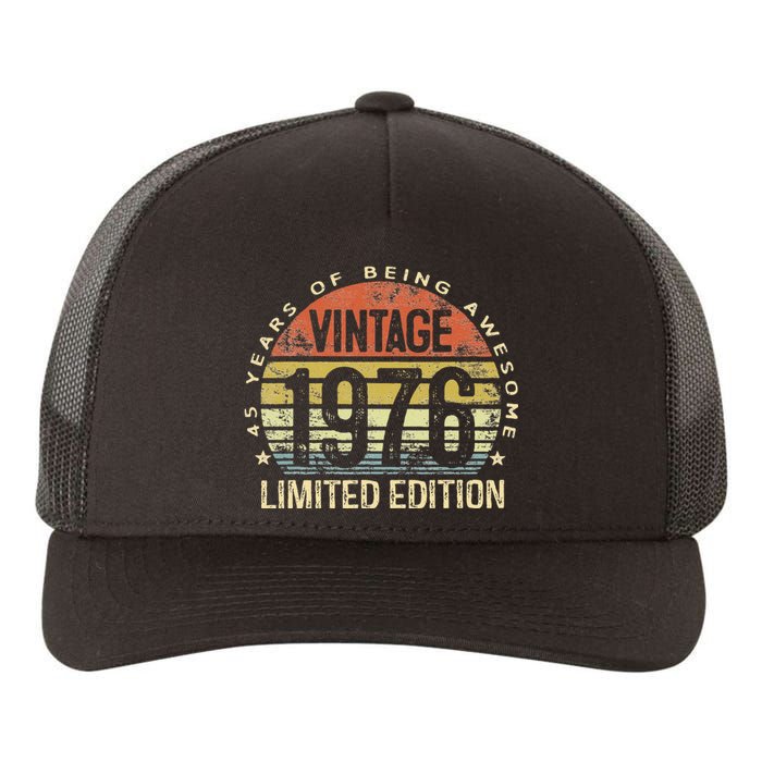 Vintage 1976 Limited Edition 47 Year Old Gifts 47th Birthday Yupoong Adult 5-Panel Trucker Hat