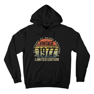 Vintage 1977 Limited Edition 46 Year Old Gifts 46th Birthday Hoodie