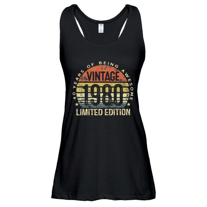 Vintage 1980 Limited Edition 43 Year Old Gifts 43th Birthday Ladies Essential Flowy Tank