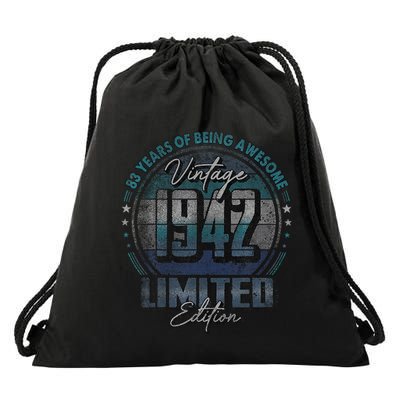 Vintage 1942 Limited Edition 83 Year Old 83rd Birthday Drawstring Bag