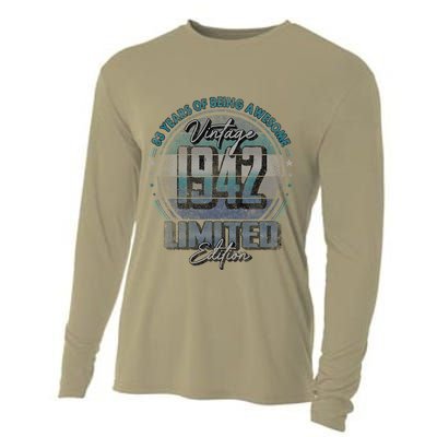 Vintage 1942 Limited Edition 83 Year Old 83rd Birthday Cooling Performance Long Sleeve Crew