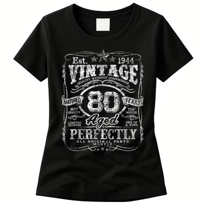 Vintage 1944 Limited Edition 80 Year Old 80th Birthday Womens T-Shirt