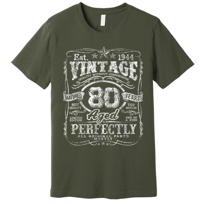 Vintage 1944 Limited Edition 80 Year Old 80th Birthday Premium T-Shirt