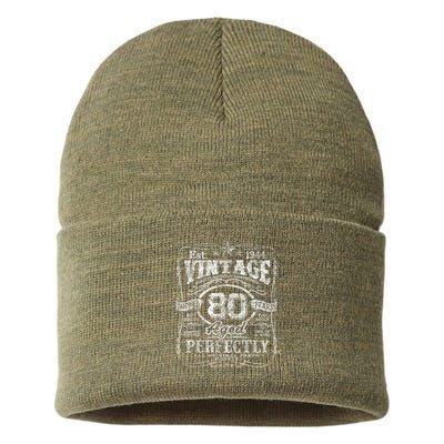 Vintage 1944 Limited Edition 80 Year Old 80th Birthday Sustainable Knit Beanie