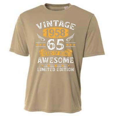 Vintage 1958 Limited Edition 65 Year Old 65th Birthday Gifts Cooling Performance Crew T-Shirt