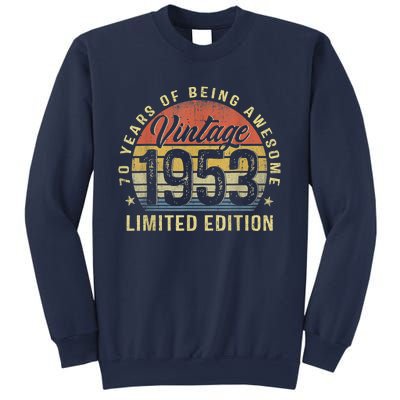 Vintage 1953 Limited Edition 70 Year Old Gifts 70th Birthday Sweatshirt