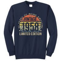 Vintage 1958 Limited Edition 65 Year Old Gifts 65th Birthday Tall Sweatshirt