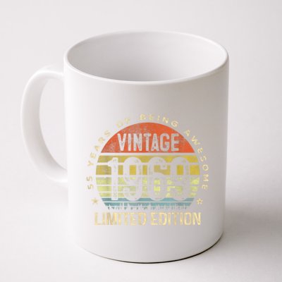 Vintage 1969 Limited Edition 55 Year Old Gifts 55th Birthday Coffee Mug