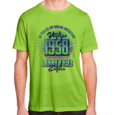 Vintage 1958 Limited Edition 65 Year Old 65th Birthday Adult ChromaSoft Performance T-Shirt