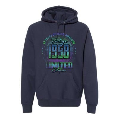 Vintage 1958 Limited Edition 65 Year Old 65th Birthday Premium Hoodie