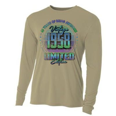 Vintage 1958 Limited Edition 65 Year Old 65th Birthday Cooling Performance Long Sleeve Crew