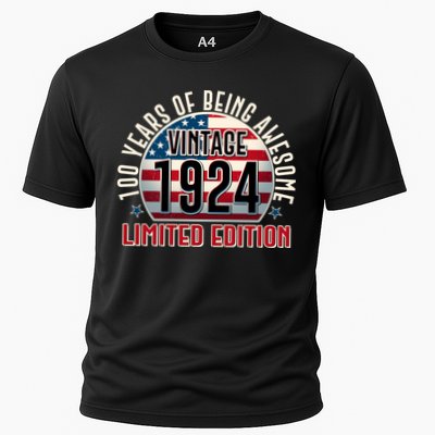 100th Birthday 1924 Limited Edition 100 Years Of Being Awesome Performance Shirt