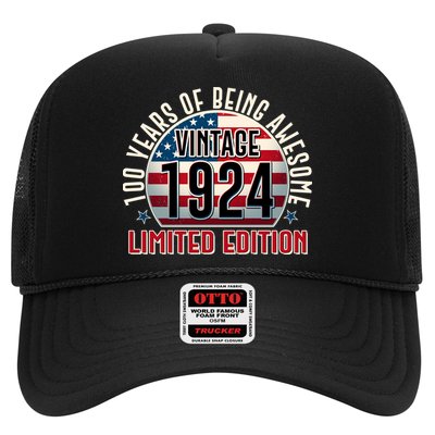 100th Birthday 1924 Limited Edition 100 Years Of Being Awesome Trucker Hat