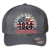 100th Birthday 1924 Limited Edition 100 Years Of Being Awesome Flexfit Unipanel Trucker Cap