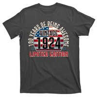 100th Birthday 1924 Limited Edition 100 Years Of Being Awesome T-Shirt