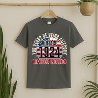 100th Birthday 1924 Limited Edition 100 Years Of Being Awesome T-Shirt