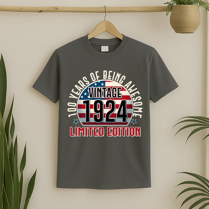 100th Birthday 1924 Limited Edition 100 Years Of Being Awesome T-Shirt