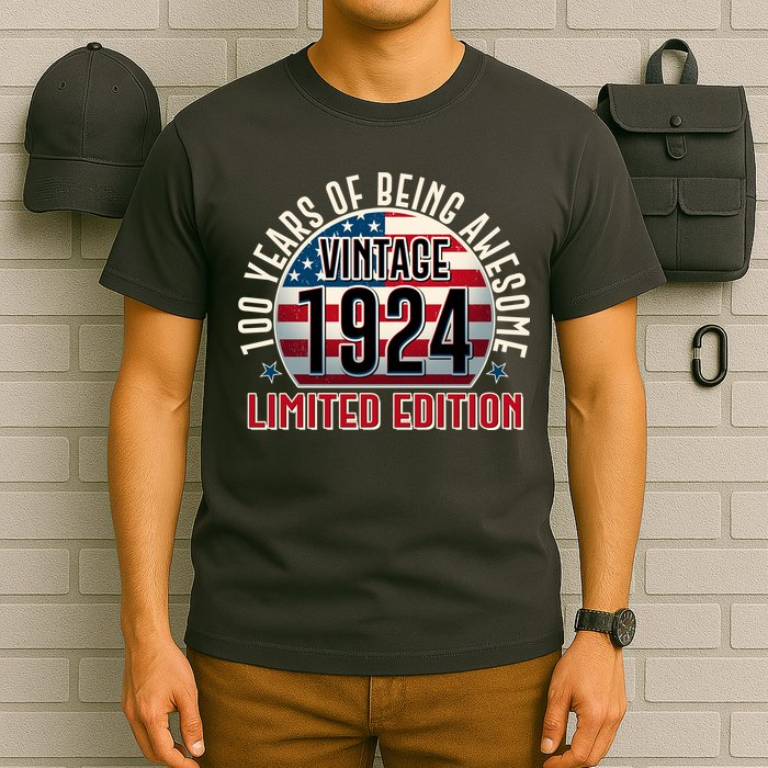 100th Birthday 1924 Limited Edition 100 Years Of Being Awesome T-Shirt