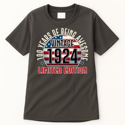 100th Birthday 1924 Limited Edition 100 Years Of Being Awesome Tall T-Shirt