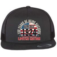 100th Birthday 1924 Limited Edition 100 Years Of Being Awesome Flatbill Hat
