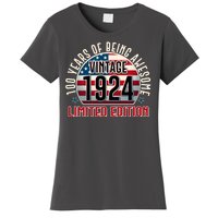 100th Birthday 1924 Limited Edition 100 Years Of Being Awesome Women's T-Shirt