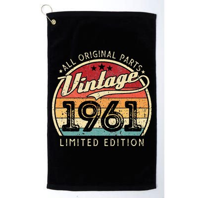 Vintage 1961 Limited Edition 62 Years Old 61st Birthday Golf Towel