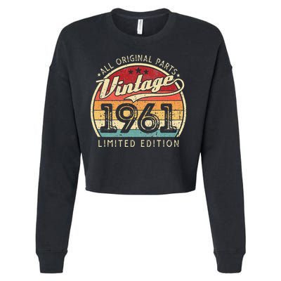 Vintage 1961 Limited Edition 62 Years Old 61st Birthday Cropped Pullover Crew