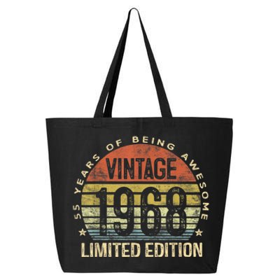 Vintage 1968 Limited Edition 55 Year Old Gifts 55th Birthday 25L Jumbo Tote