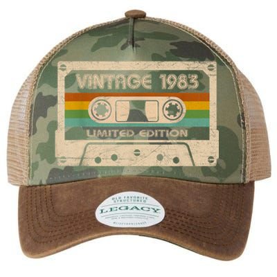 Vintage 1983 Limited Edition 40 Year Old Gifts 40th Birthday Legacy Tie Dye Trucker Hat