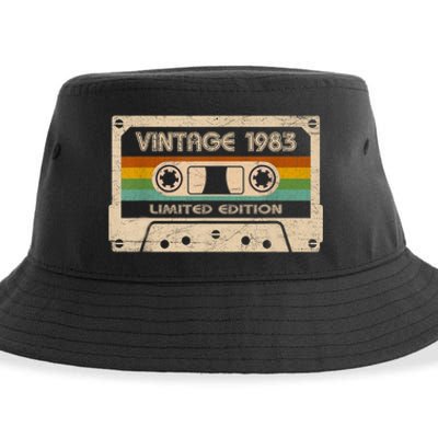 Vintage 1983 Limited Edition 40 Year Old Gifts 40th Birthday Sustainable Bucket Hat