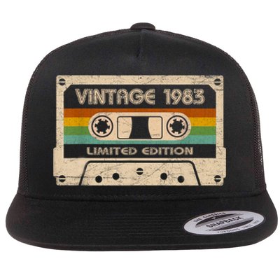 Vintage 1983 Limited Edition 40 Year Old Gifts 40th Birthday Flat Bill Trucker Hat