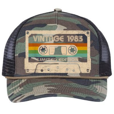 Vintage 1983 Limited Edition 40 Year Old Gifts 40th Birthday Retro Rope Trucker Hat Cap