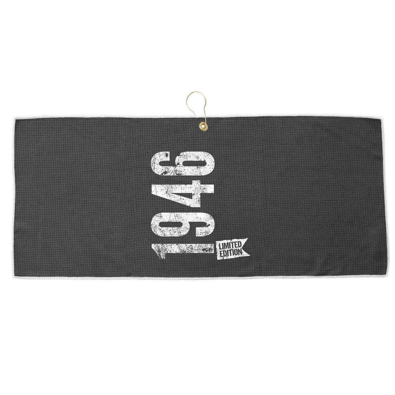 Vintage 1946 Limited Edition 79 Years Old 79th Retro Bday Cute Gift Large Microfiber Waffle Golf Towel